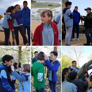 promesas scout na praia